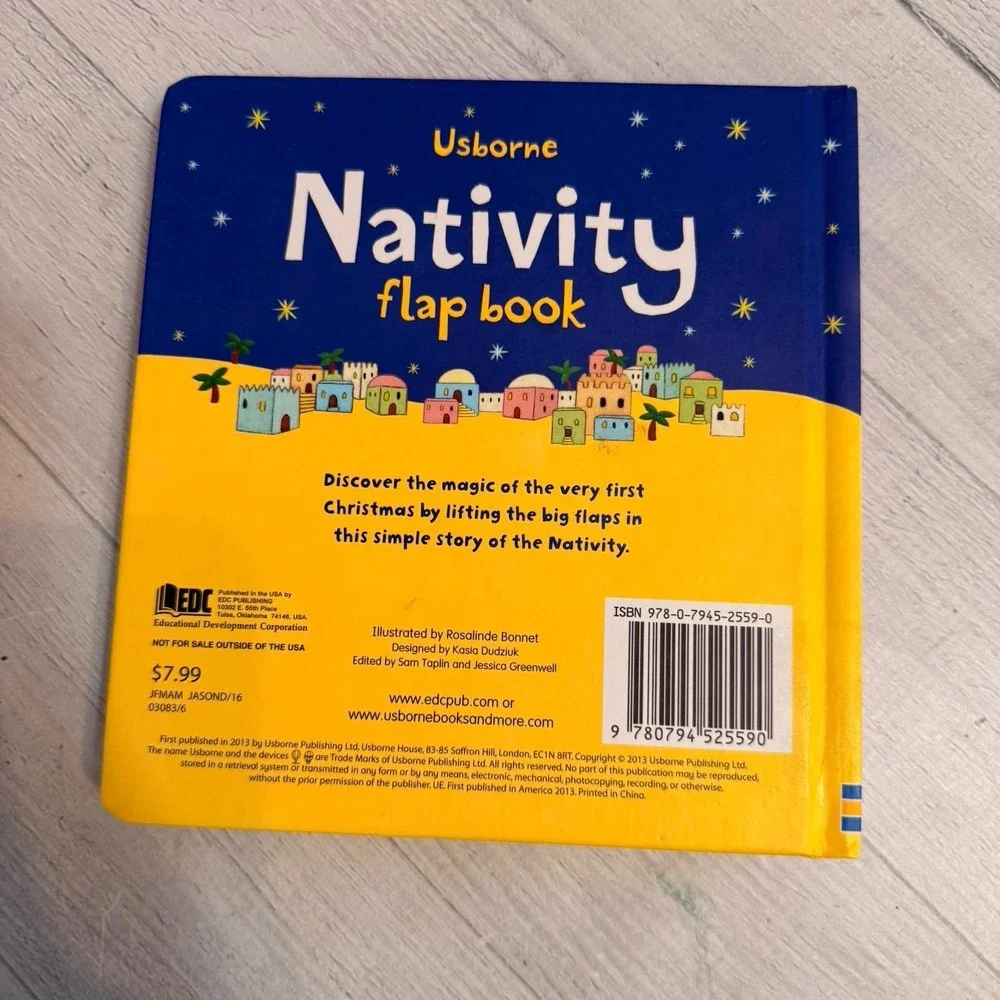 Usborne Paper Pie life the flap Nativity‎ Book